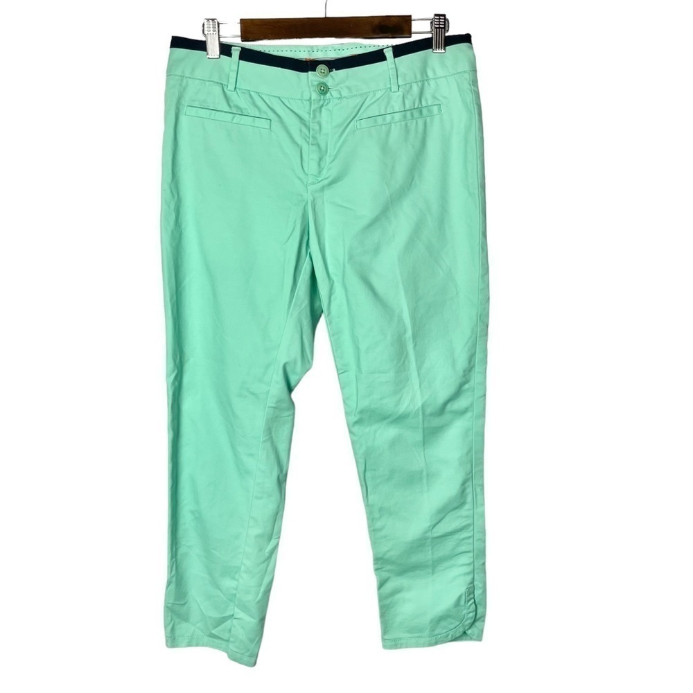 Anthropologie Cartonnier Mint Seafoam Green Charlie Skinny Dress Pants 10
